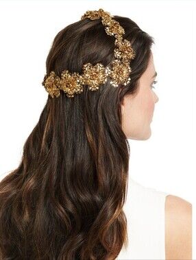 Jennifer Behr Makayla Golden Coronet Headband